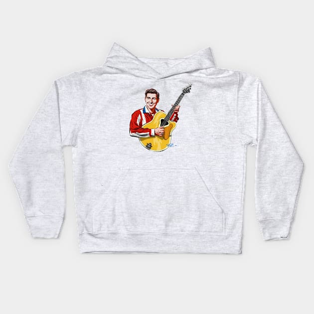 Webb Pierce - An illustration by Paul Cemmick Kids Hoodie by PLAYDIGITAL2020